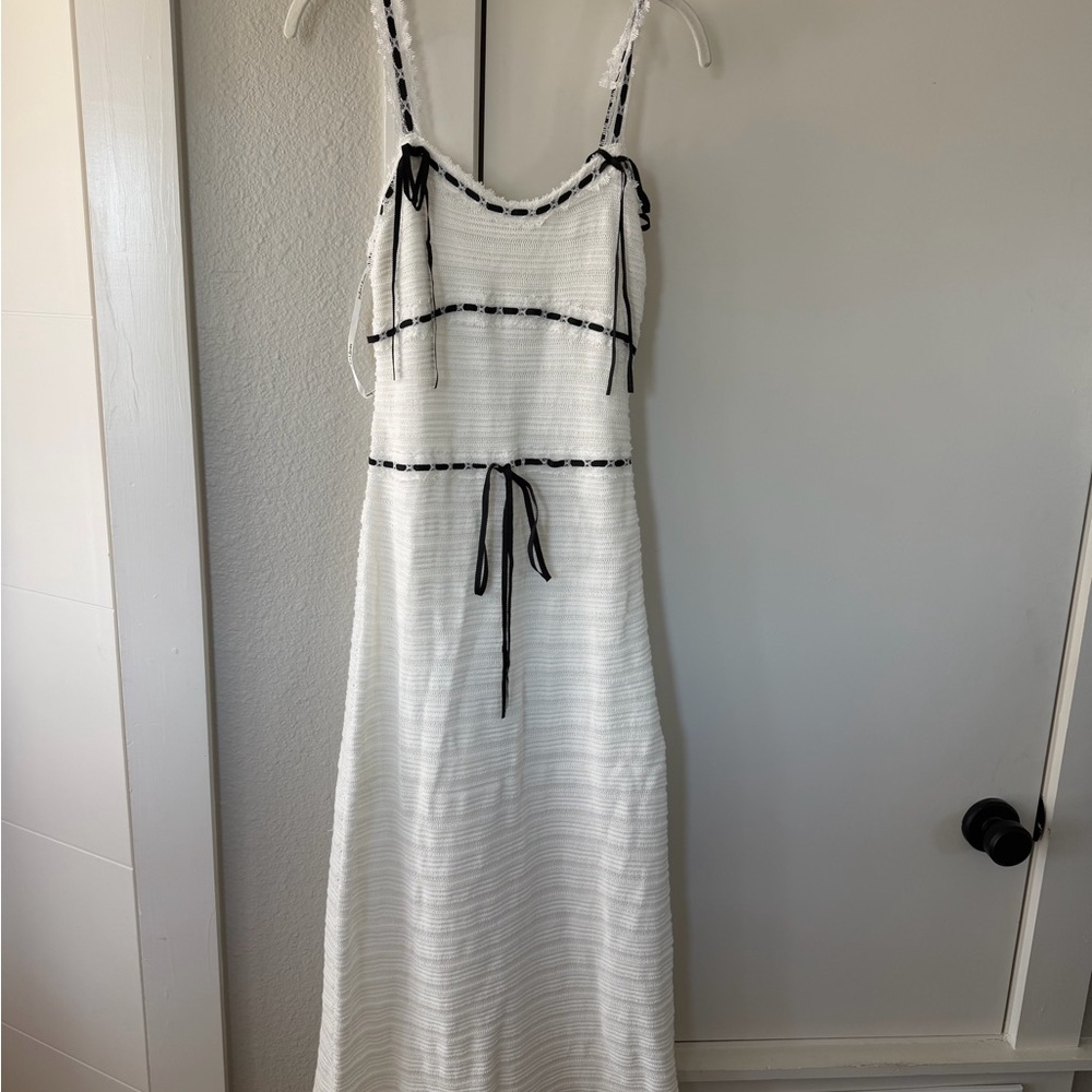 NWT For Love & Lemons Mayfair Maxi Dress in White - Picture 2 of 6